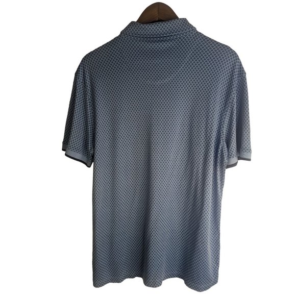 Saks Fifth Ave Men's 100% Pima Cotton Blue Short Sleeve Polo Shirt szXL Slim Fit - Picture 4 of 7